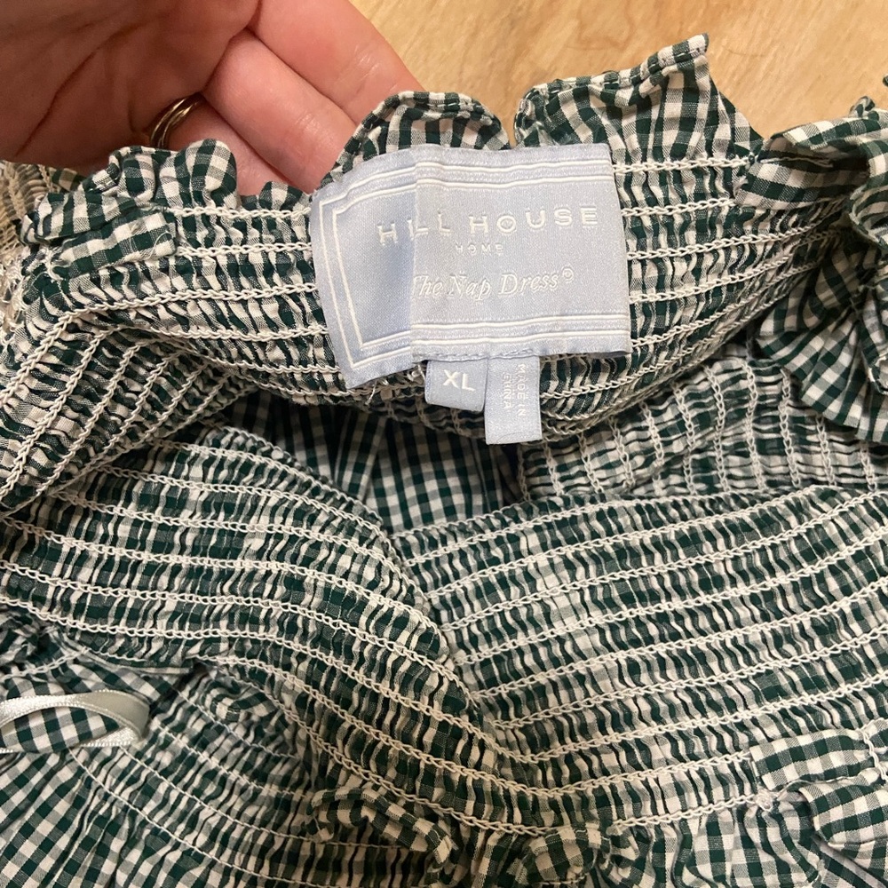 Hill House Blue Checkered Midi Dress - Picture 4 of 6
